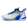 Whirlwind Mesh Durable Breathable High-Top Kids Basketball Shoes Kids Sneaker Bright-Blue White 312321118H-5