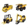 4 Pieces Construction Vehicle Toy Building Kit Dump Truck Interactive Birthday Gift Assembly