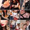 10Pcs Halloween Pumpkins Tattoo Stickers Luminous Temporary Waterproof Stickers For Face  Body Tattoo Kids Halloween Party Props