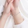 925 Sterling Silver Bead Chain Bracelets For Women Korean Sweet Double Layer Beautiful Stars Bracelets Original Jewelry Gifts