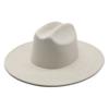 Suede flat edge western cowboy hat hot-selling retro jazz top hat men and women autumn and winter big-brimmed felt hat