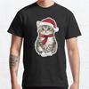 Plus Size S-3XL The Christmas Cat Chronicles Printed T-shirt  Men's Tops Fashion Clothes Tees