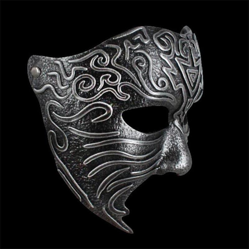 Geometric Ancient Pattern Resin Mask Role Playing For Christmas And Halloween