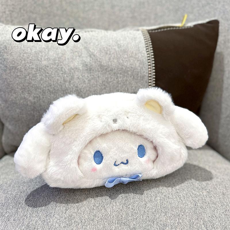 Пенал Hello Kitty Большой вместимости Плюшевый пенал-подставка Hello Kitty Сумка для хранения Hello Kitty Сумка для макияжа Косметичка Органайзер для стола