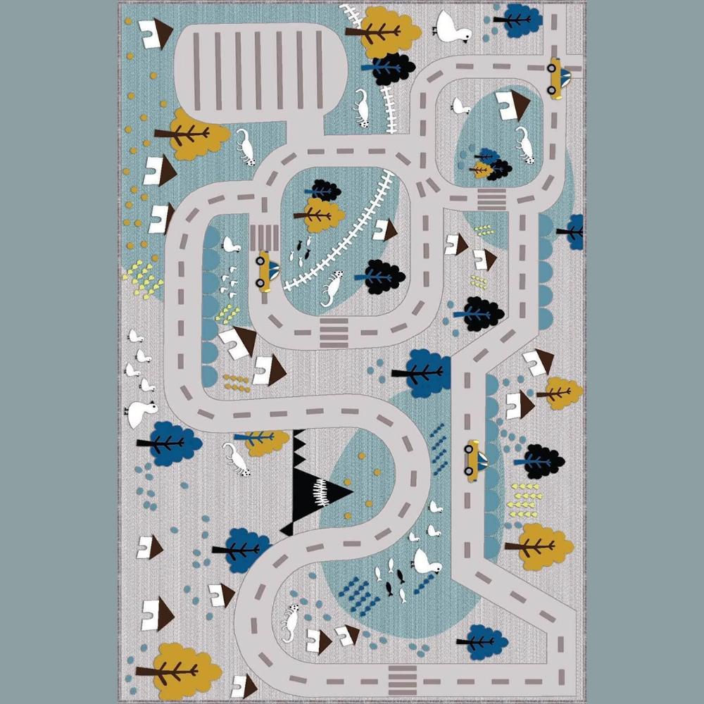 Miru Home Моющийся нескользящий коврик в горошек с цифровой печатью для гостиной, детей и младенцев Mcb-31