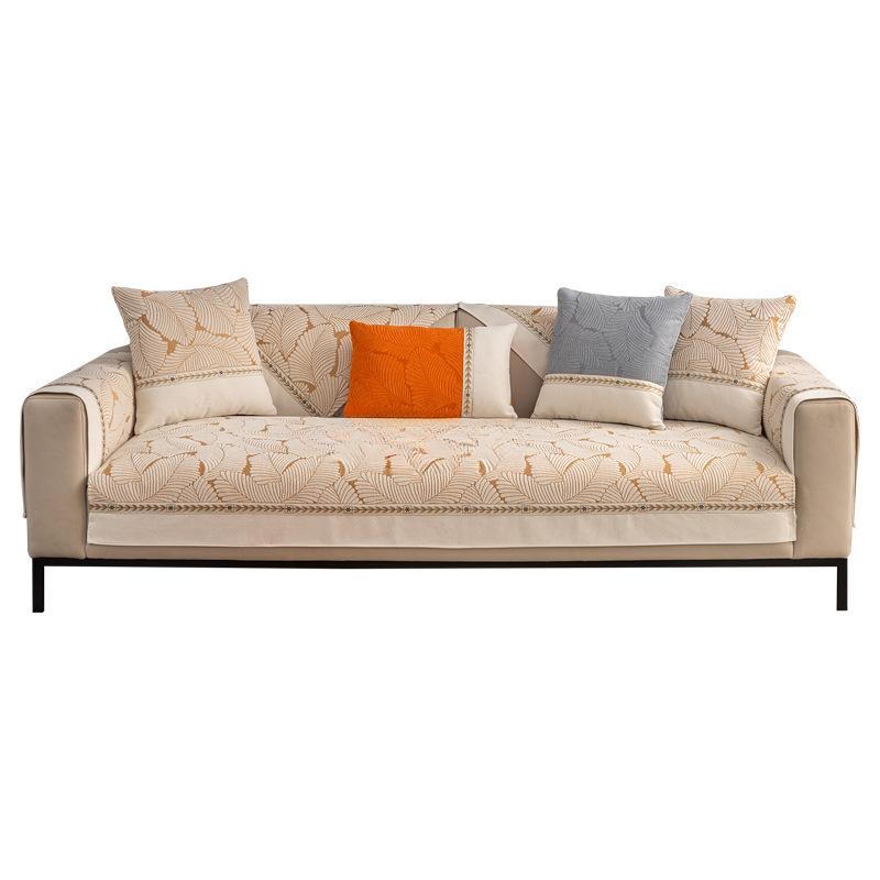 Легкая роскошная диванная подушка из синели, универсальный простой нескользящий чехол для дивана, чехол для полотенец, четыре сезона, подушка