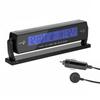 Multifunction Digital Car Voltage Alarm Clock with Indoor/Outdoor Temperature Thermometer LCD Display Battery Voltage Monitoring Meter Detector