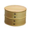 Odate Kogeisha Magewappa Hina Bento Box 2 Tiers Plain Wood Akita Cedar Made In Japan 360cc Each