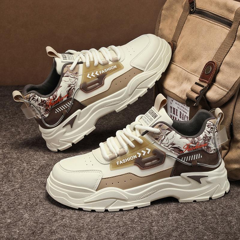 Мужская обувь четыре сезона новая повседневная обувь модная мужская спортивная обувь на шнуровке корейская версия персонализированная студенческая трендовая обувь