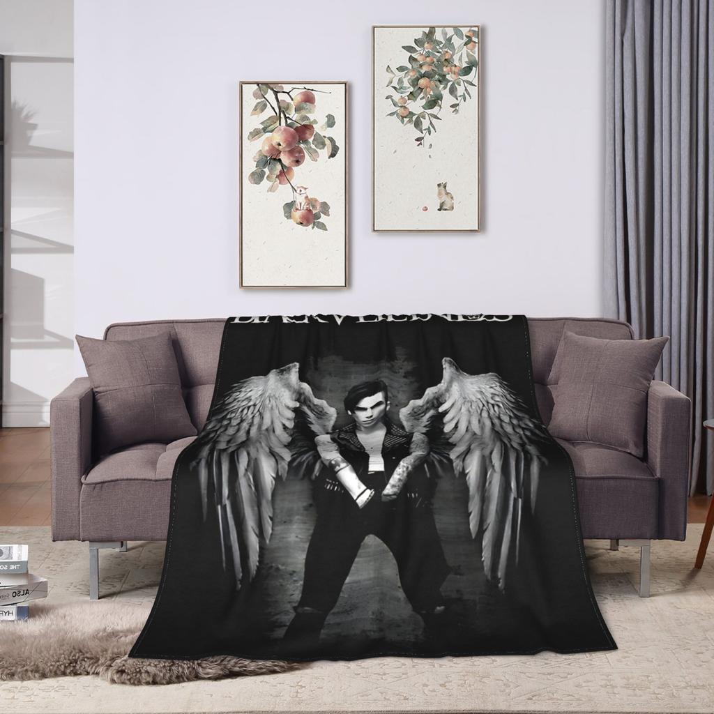 BLACK VEIL BRIDES BAND Flannel Blanket Winter  Soft Warm Throw Blanket for Kids Home Decor Pattern Bedspread Sofa Bed Cover
