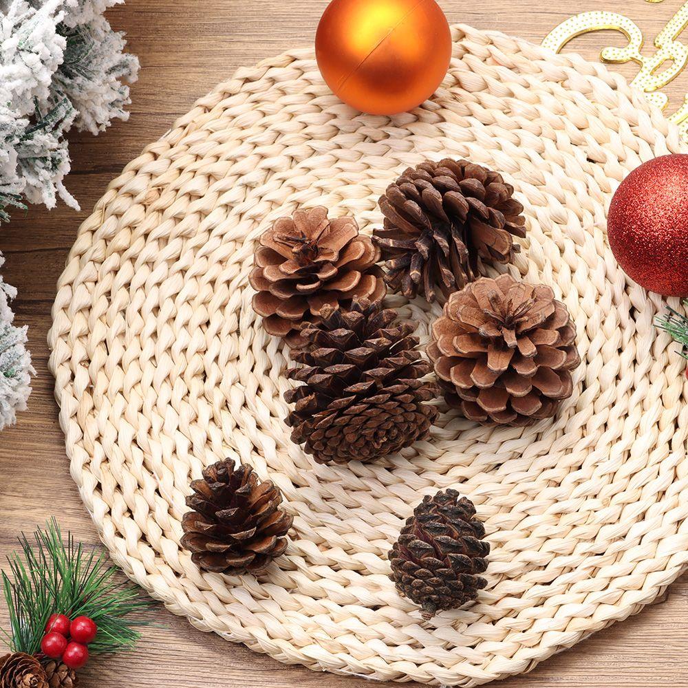 Вечерние DIY гирлянда реквизит для фотосессии свадебные шишки сушеные растения натуральные сосновые шишки украшения для рождественской елки