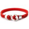 Hot Sell 1Pcs Multilaye Alloy Anchor Bracelet Charm Survival Rope Chain  Fashion Jewelry Bracelets For Men and Women Best Gift