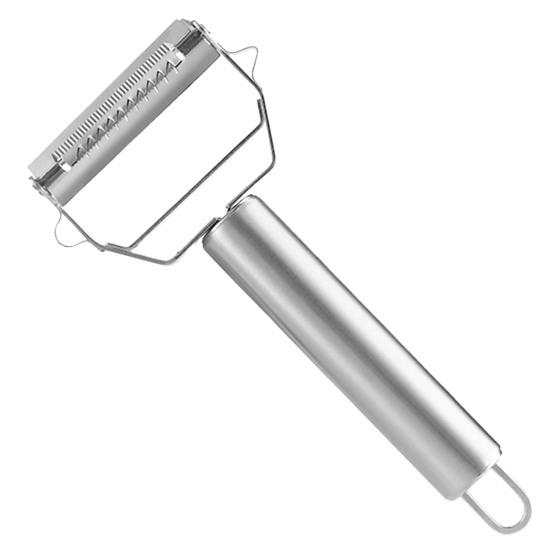 Терка для очистки овощей Многофункциональная нержавеющая сталь с удобной ручкой с двойной головкой и удобным крючком для хранения