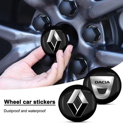 4 шт. 56 мм Колпачки на центр ступицы колеса автомобиля Колпачки на центр ступицы колеса Пылезащитные крышки для обода ступицы Для Dacia Megane 2 3 Clio 4 Duster Captur Kadjar
