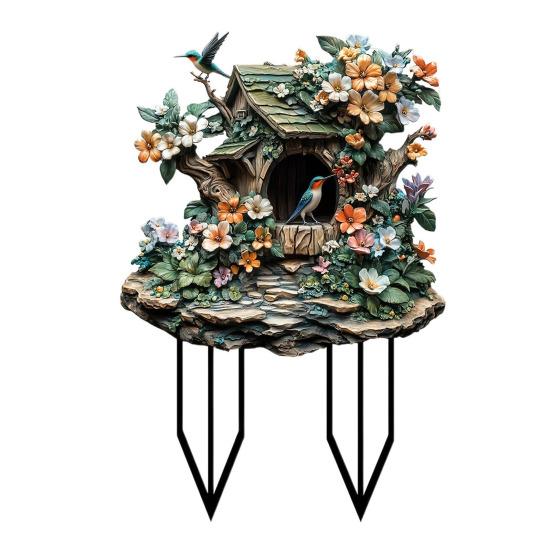 Садовый колышек, акриловый горшок для растений, вставка для вазонов, аксессуары для сада, цветочный горшок, декоративный колышек для двора, комнатных и уличных растений в горшках