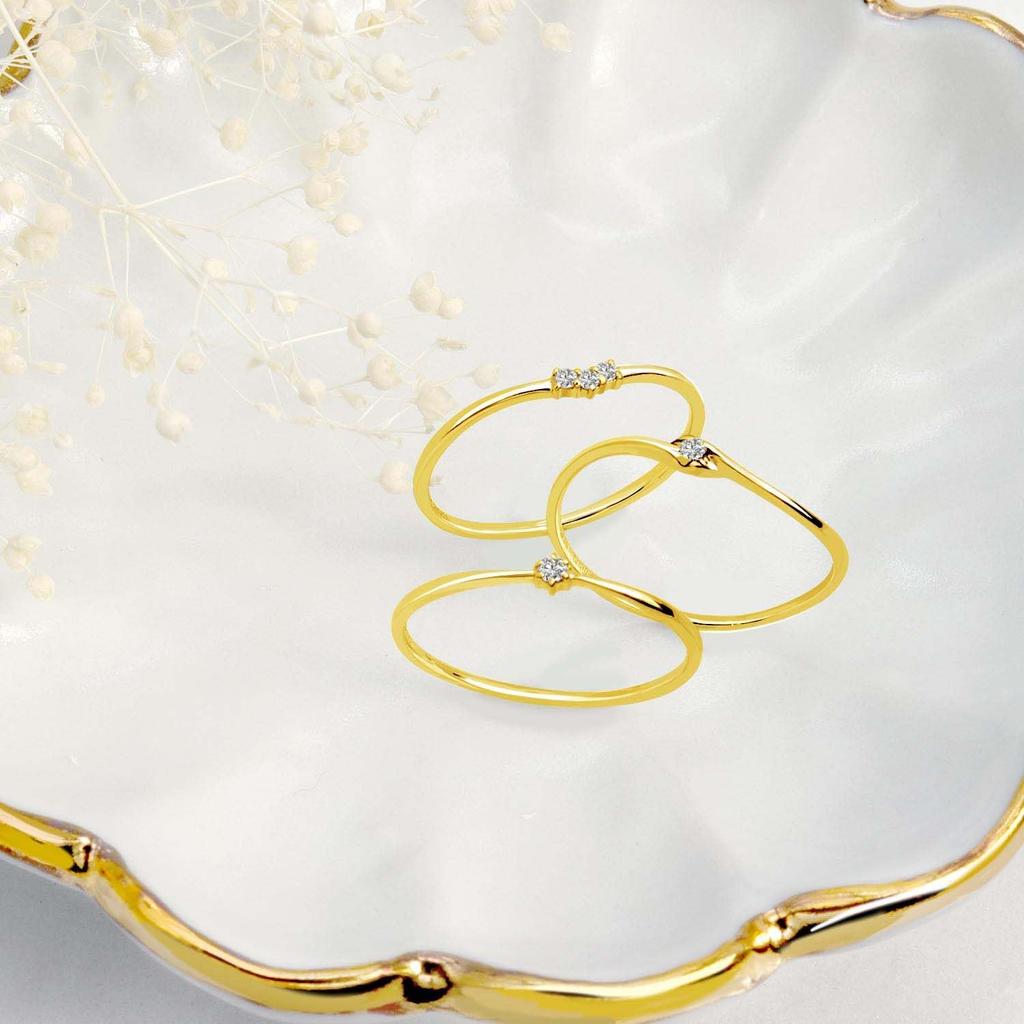 Кольцо Кольцо Diamond Wave Type K18 Gold 5 [Lara Christie] Женское 0.02ct Нет. lr71-0006-yg-w-05