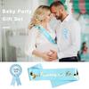2Pcs Mommy To Be Sash Blue Pink Daddy To Be Badge Baby Shower Party Expectant Mother Father Costume Decoration Photo Prop Gender Reveals Gift