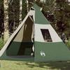 Camping Tent - vidaXL - Tipi 7 People - Waterproof - Green - Lightweight and Portable