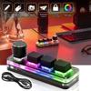 Механическая клавиатура с 3 клавишами для Photoshop USB Macro Custom Keyboard RGB Gaming Custom Programming Knob Mini Keyboard Keypads