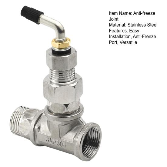 Соединитель для смесителя с защитой от замерзания из нержавеющей стали, наружный смеситель с защитой от замерзания, труба 1/2" 3/4"