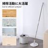 Rotating Mop Floor Mop Flooring Wiper Mop Rotating Mop Squeezer Mop Set Gray 2 Cloths Replacement Bucket Included Single Layer Cleaning Dehydration