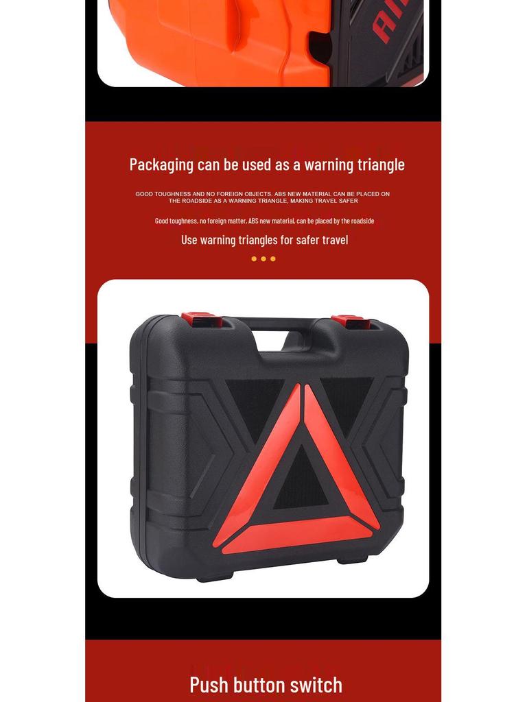 Автомобильный электрический домкрат 5 тонн с набором, 12В воздушным насосом и ключом