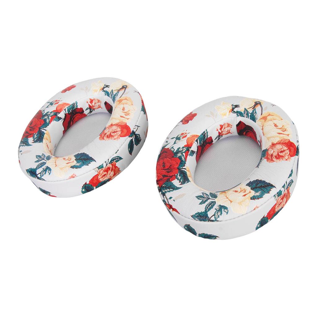 Replacement Ear Cushions Professional Soft Protein Leather Soundproof Memory Foam Print Ear Pads for Studio 2 Studio 3