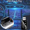 4-в-1 Беспроводной адаптер CarPlay Android Auto MirrorLink Преобразователь проводного в беспроводной USB Plug and Play BT5.0