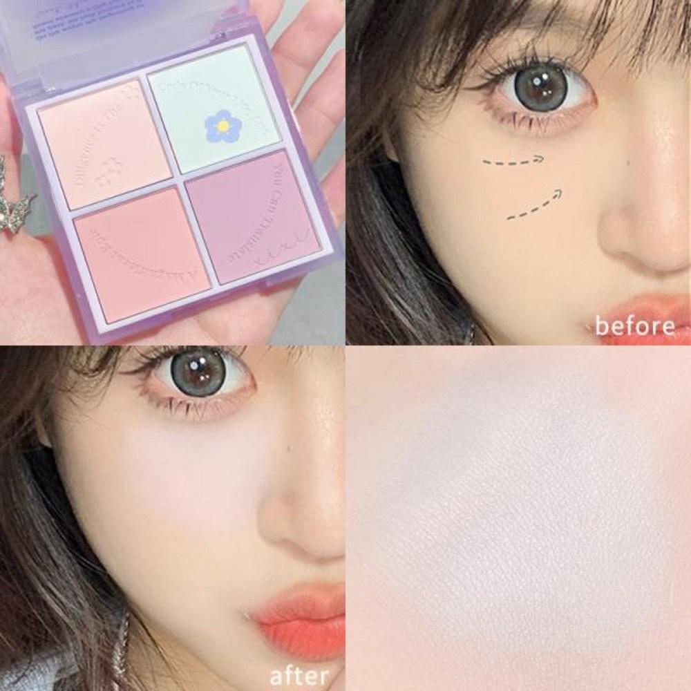 Многофункциональная палетка румян Matte Lavender Blush Palette Nude Eyeshadow Natural Blush Powder Rouge Face Makeup Palette Hwa, 03 3, 1 шт., 03 3