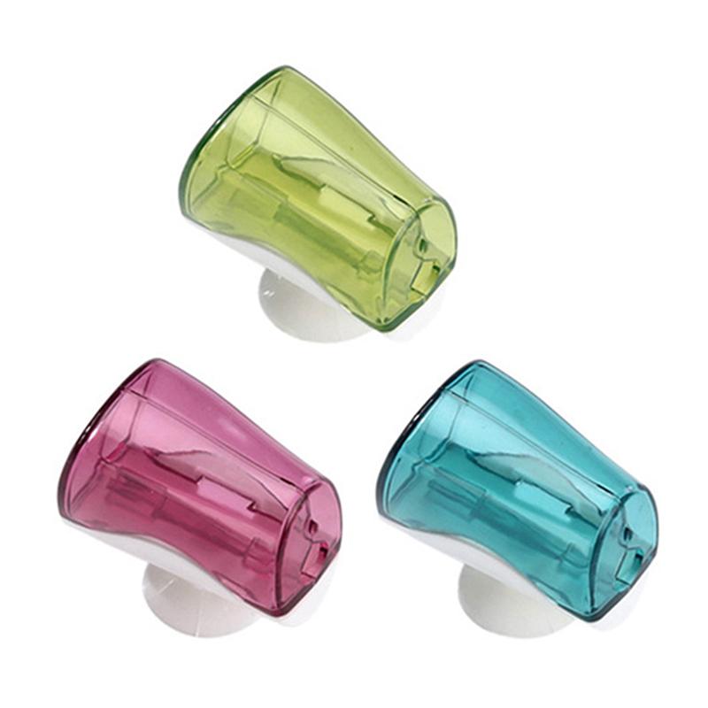 Travel Storage Toothbrush Head Covers Toothbrush Dustproof Protector Cap Bathroom Toothbrush Holder Suction Cup Wall Mount Rack