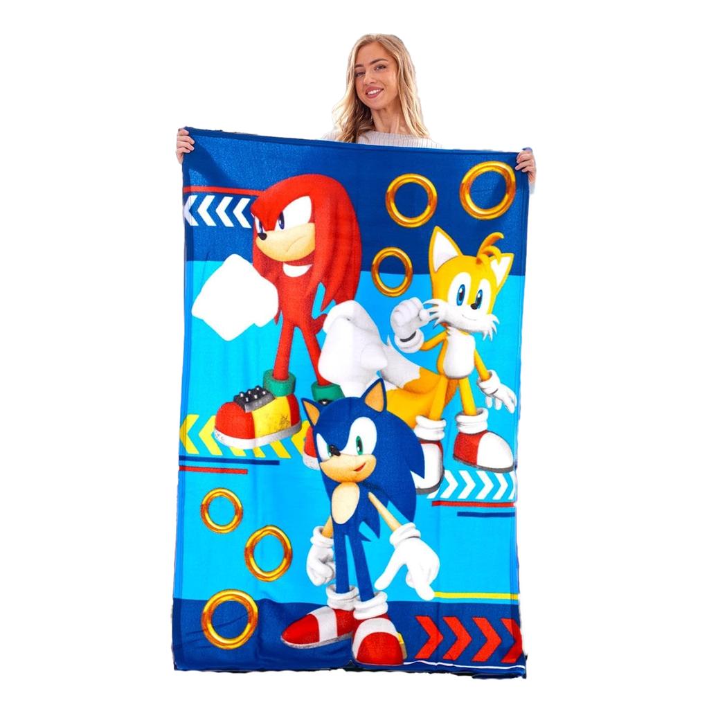 Sonic The Hedgehog Fleece Team Blanket