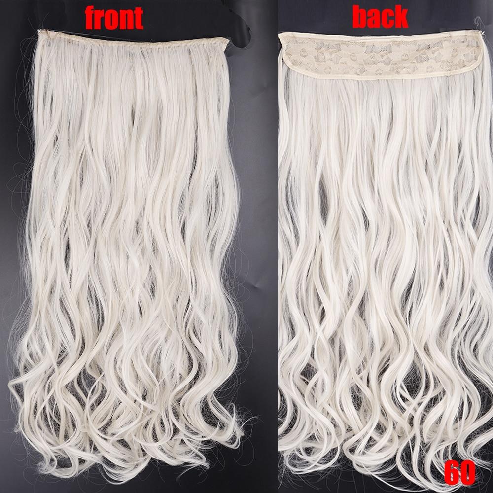 XINRAN 22-дюймовые модные женские волосы для наращивания, устойчивые к высоким температурам, синтетические волны, длинные волосы без клипс, невидимый парик для лески