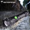 AXFU XHP90 Flashlight 3000 Lumens Super Bright Zoomable Led Flashlights For Hiking Rechargeable Powerful Tactical