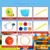 8-in-1 Bounce House with Blower Slide Splash Pool Trampoline Climbing Wall for Indoor Outdoor 350x325x210cm Multicolor
