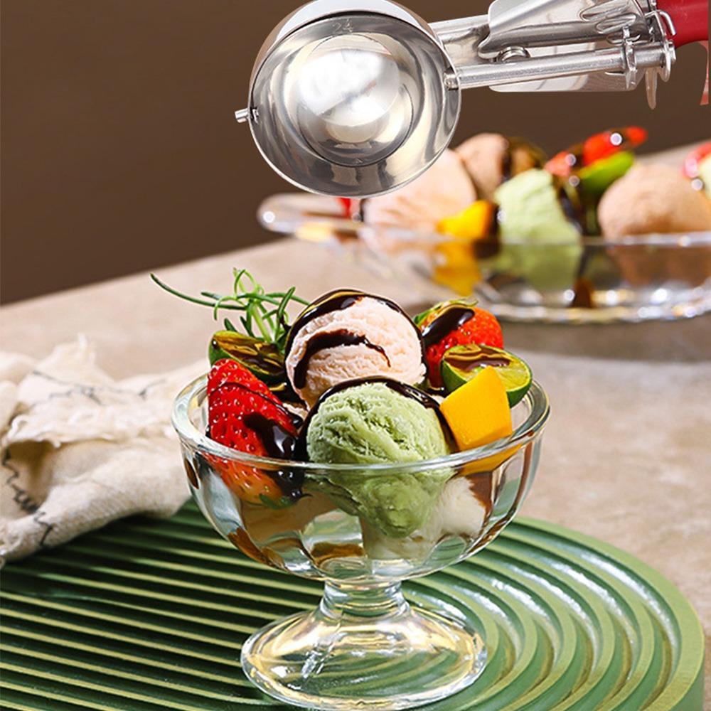 Легкий в очистке порционный совок с курковым механизмом, совок на полчашки, диспенсер для мороженого, мороженое