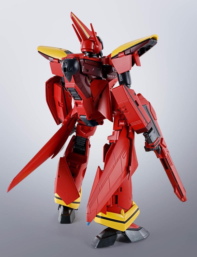 TAMASHII NATIONS R Macross 7 Kai Fire Valkyrie 150mm Painted Movable Figure HI-METAL VF-19 Approx. PVC&ABS&Diecast