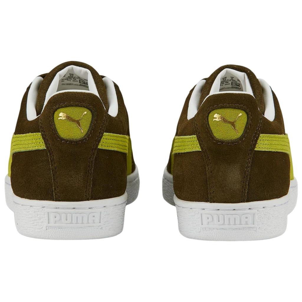 Puma Suede Classic 21 Deep Olive Tart Apple Унисекс Кроссовки Зеленый Белый 374915-58