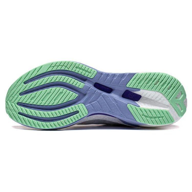 Li Ning Lijun 7 Shock Absorption Low Top Running Shoes Women Sneakers White Purple ARZT004-13