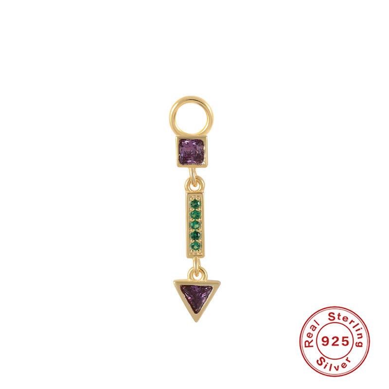 Серьги-шармы из стерлингового серебра S925, подвеска-шарм, серьги-подвески, аксессуары для серег, серьги для работы, подвеска-серьга, женские