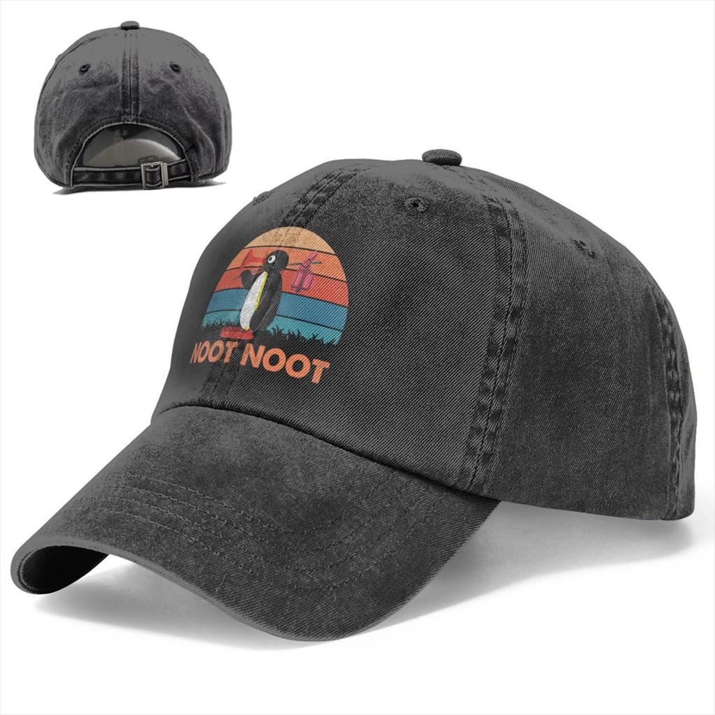 Retro Vintage Animal Cute Baseball Caps Peaked Cap Noot Pingu Pinga Penguin TV Sun Shade Hats for Unisex