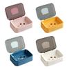 Durable Drain Holder Double Layer With Cover Soap Dish Shampoo Boxes Soap Holder Travel Soap Box