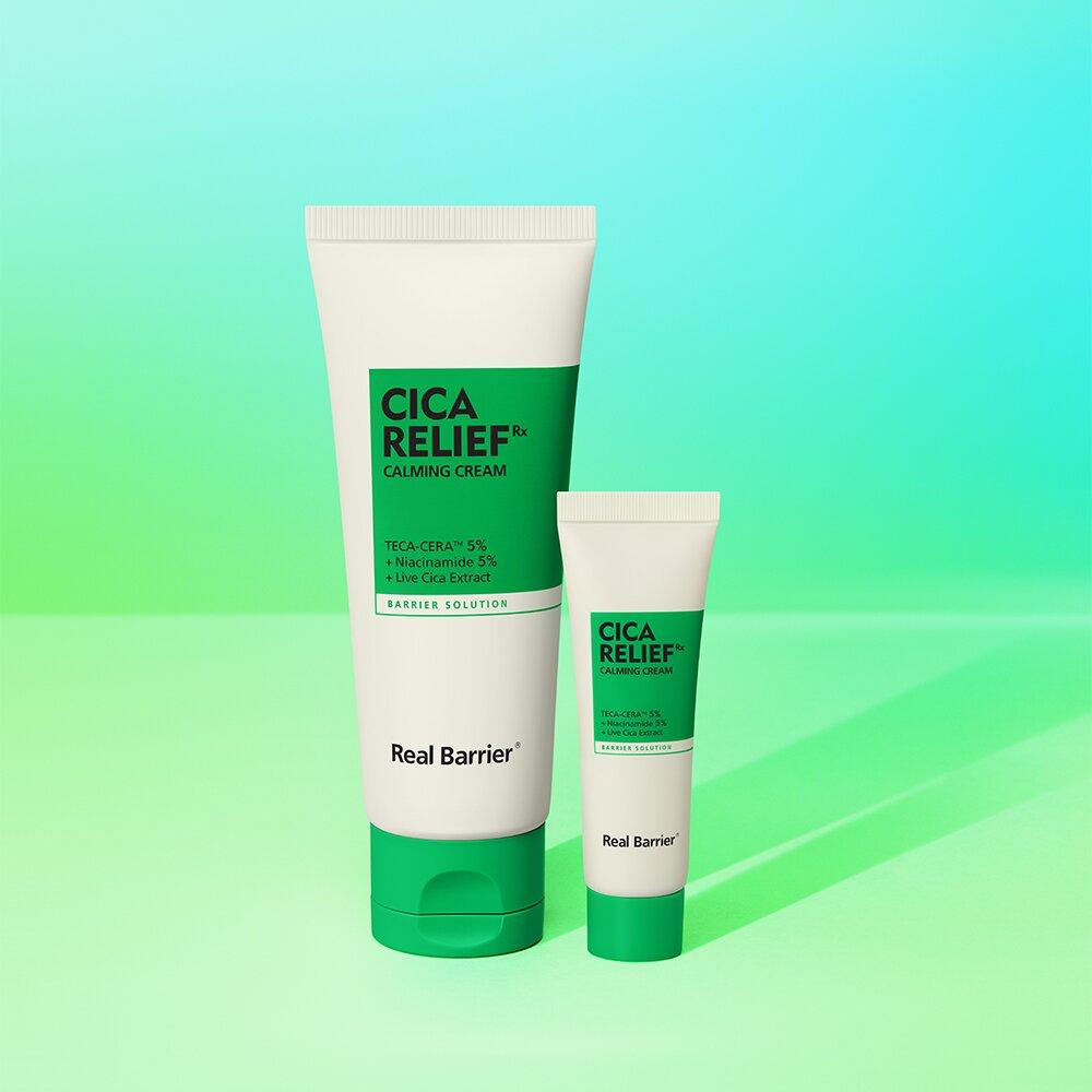 Real Barrier Успокаивающий крем Cica Relief RX 60 мл Специальный набор (+10мл)