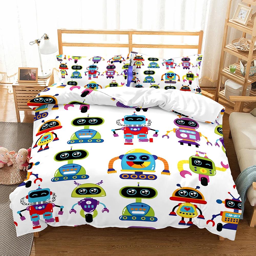 Bedding Set Cartoon Bear Bed Set King Queen Full Kid Twin Bedding Set Household Bedclothes Red Heat Kid Bedroom Set Ropa De Cama