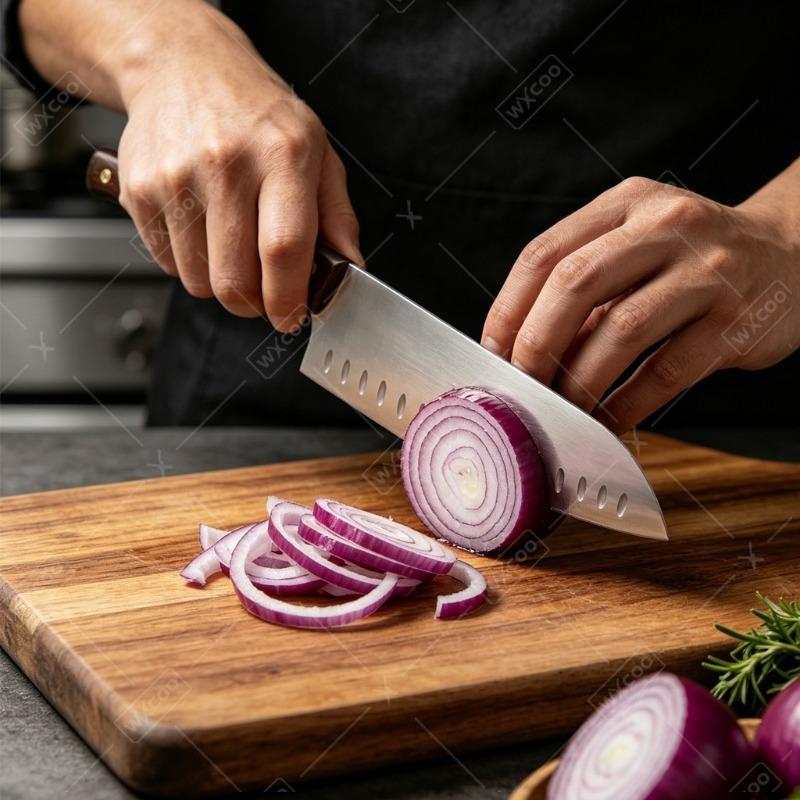 WXCOO Кухонные Ножи из Нержавеющей Стали для Нарезки Рыбы, Разделки Мяса, Нарезки Фруктов и Овощей, с Деревянной Ручкой, в Подарочной Коробке