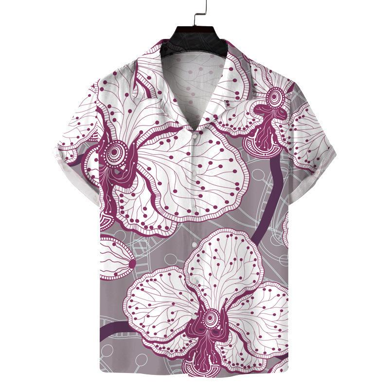 Hawaiian Short-Sleeve Turn-Down Collar 2026 Men's Summer New Shirt