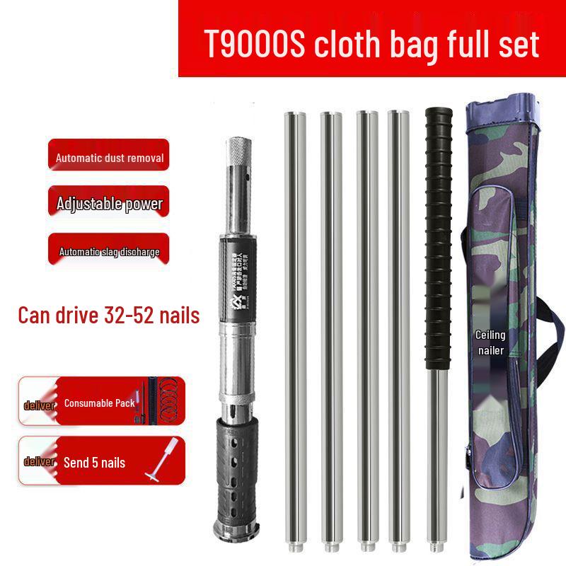 Многофункциональный бесшумный гвоздезабивной пистолет для деревообработки и цемента с регулируемыми настройками