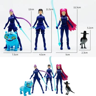 НОВЫЙ Набор из 5 шт. Игрушка Фигурка Действия Kpop Охотники на Демонов Дерпи Тигр Руми Мира Зои Сусси Фигурка Кукла Для Поклонников Подарок