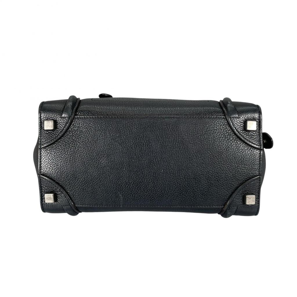 CELINE Luggage micro shopper S-AI-4168 Handbag black Women used