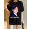 Cha Eun Woo Y2k Clothes Vintage Womens Tshirt Idea Women Clothing Funny Graphic Tops Korea Singer Top Kpop Tshirts Gift