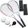 Soft Tennis Racket, Set of 2, Soft Tennis Racket, 2 Soft Balls, Includes Ball Pump, For Beginners, JOHNSON HB-2200 (ColorBlue & Pink)